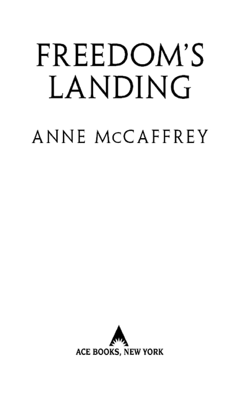 Cover of Freedom's Landing