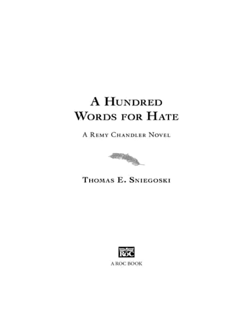 Cover of A Hundred Words for Hate