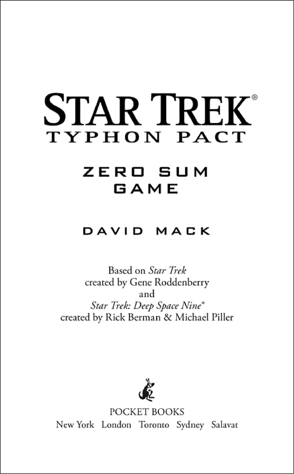 Cover of Zero Sum Game