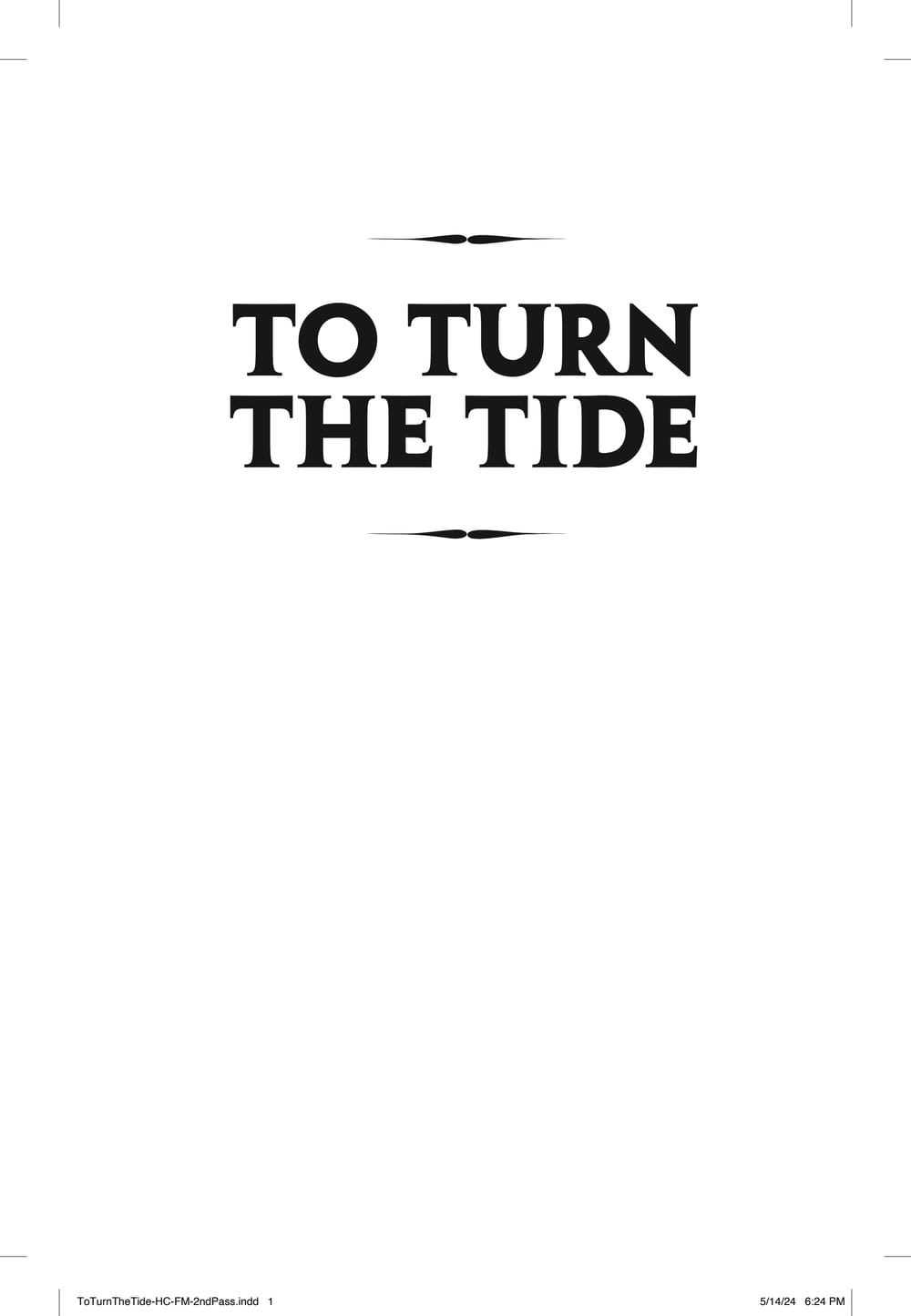 Cover of To Turn the Tide