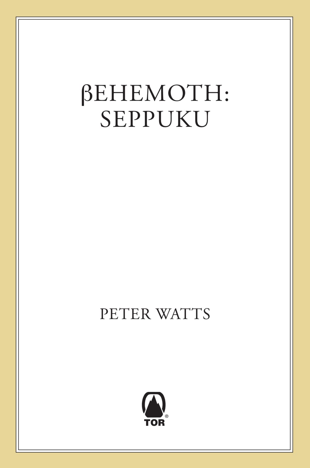 Cover of Behemoth: Seppuku
