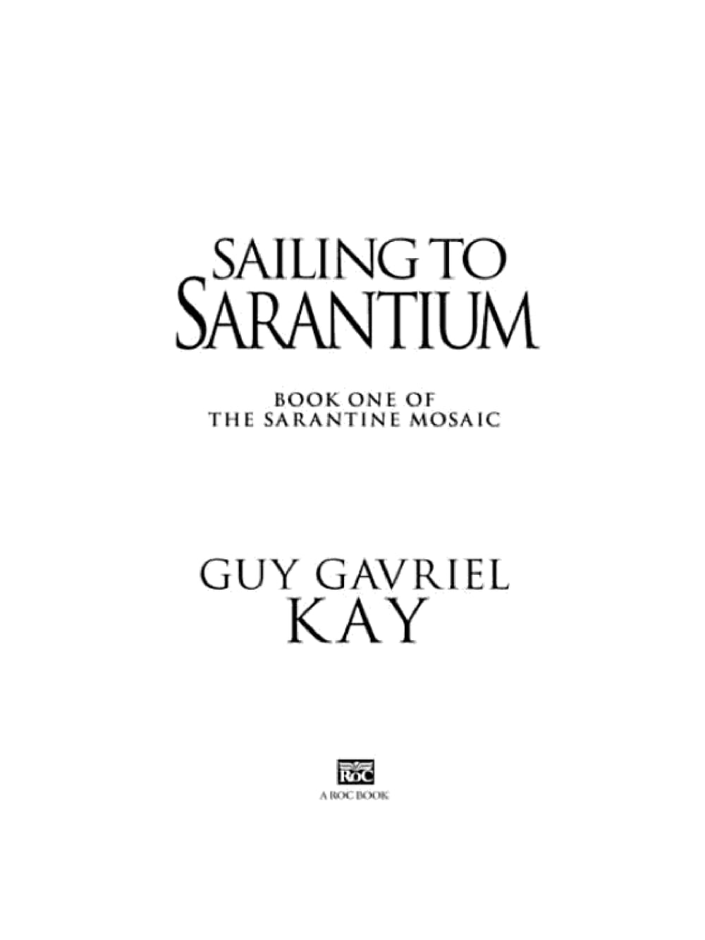 Cover of Sailing to Sarantium