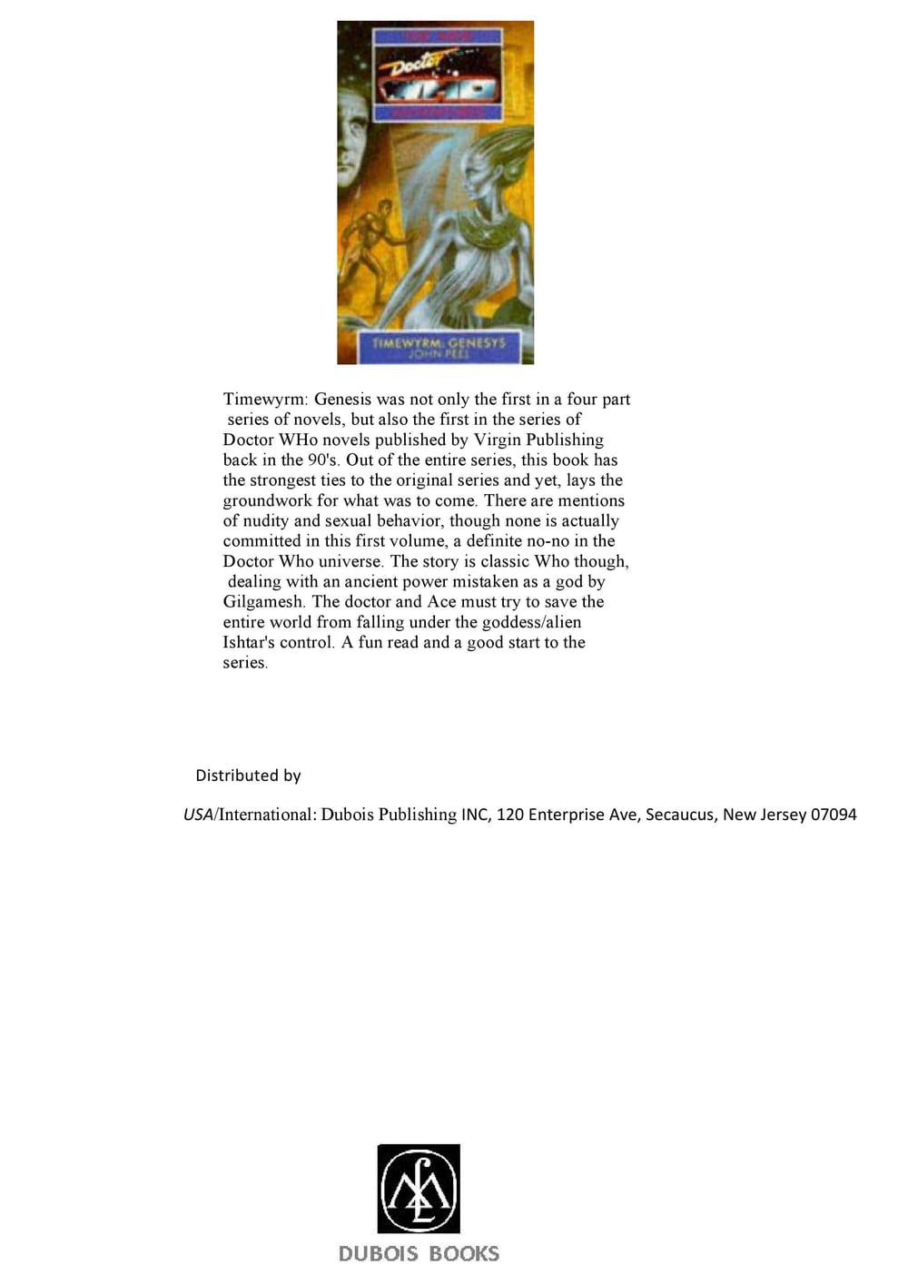Cover of Timewyrm: Genesys