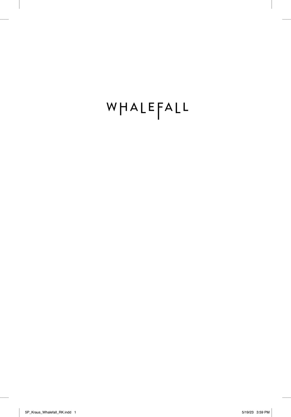 Cover of Whalefall